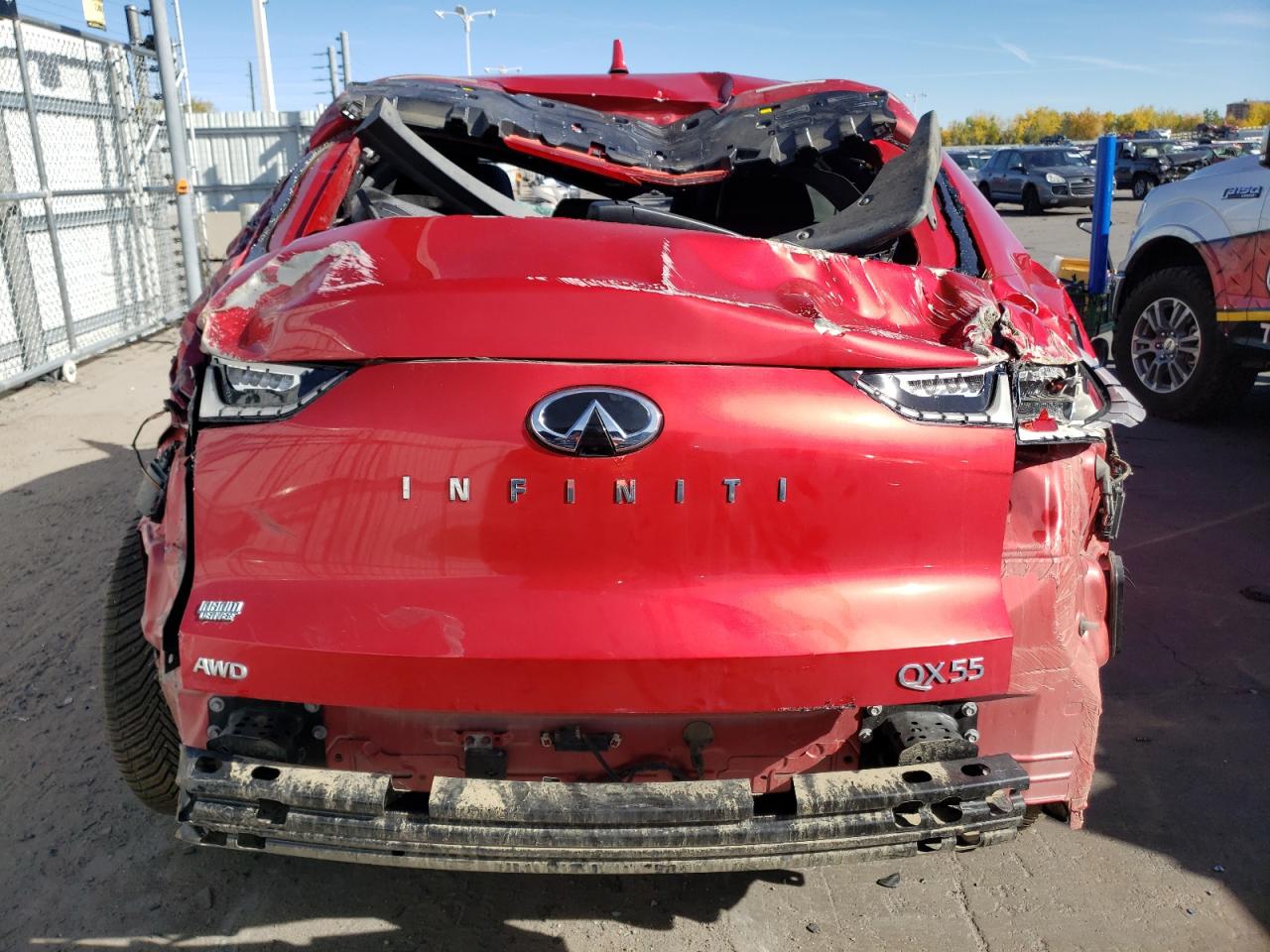 2022 INFINITI QX55 ESSENTIAL VIN:3PCAJ5K3XNF114795