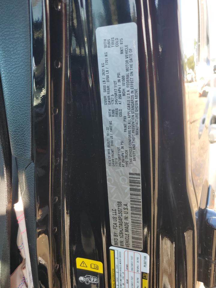 2023 JEEP GLADIATOR SPORT VIN:1C6HJTAG4PL507108