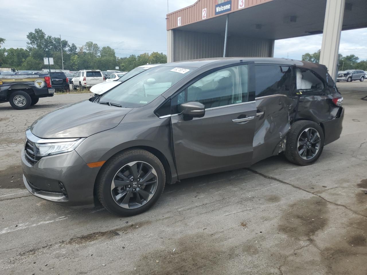 2022 HONDA ODYSSEY ELITE VIN:5FNRL6H99NB048741