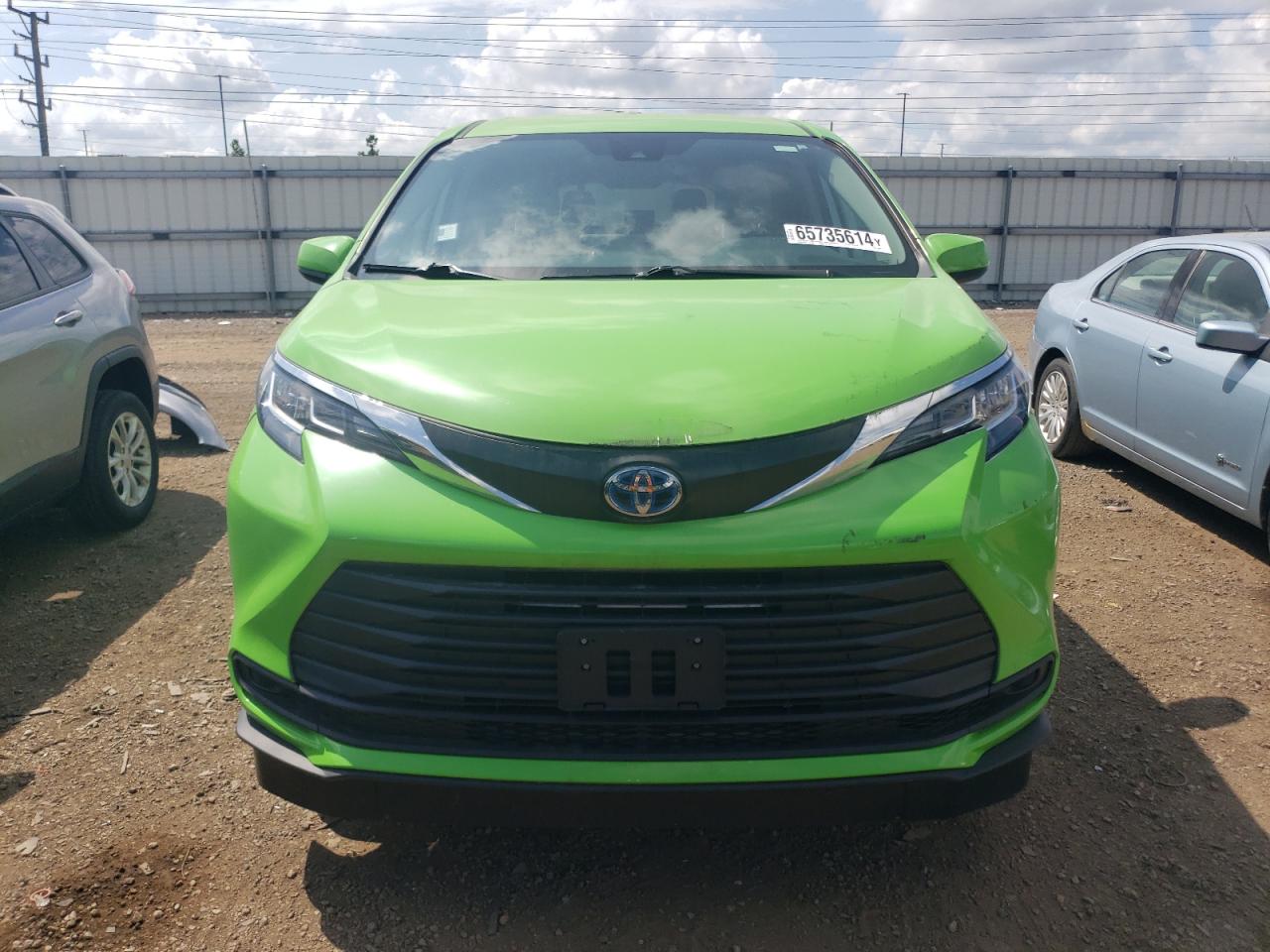 2022 TOYOTA SIENNA LE VIN:5TDKSKFC7NS056666