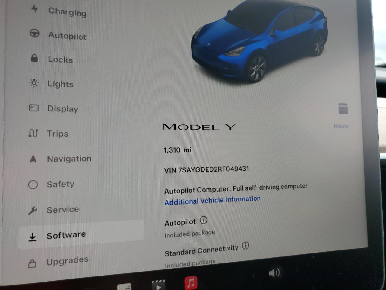 2024 TESLA MODEL Y  VIN:7SAYGDED2RF049431