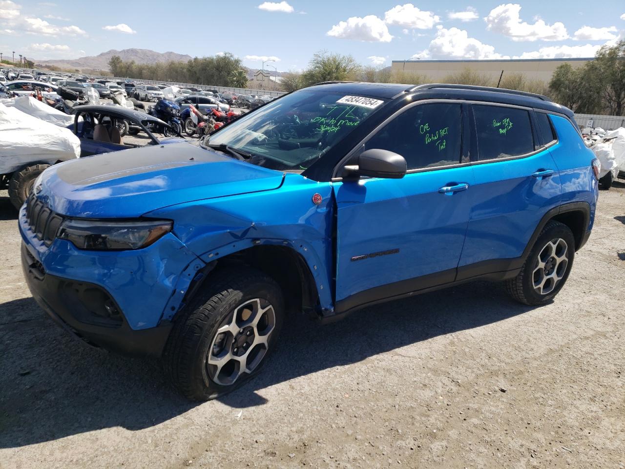 2022 JEEP COMPASS TRAILHAWK VIN:3C4NJDDB5NT104810