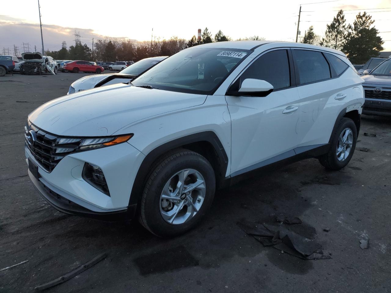 2022 HYUNDAI TUCSON SE VIN:5NMJACAE9NH024477
