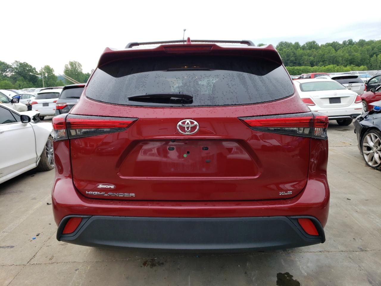 2022 TOYOTA HIGHLANDER XLE VIN:5TDGZRAH6NS541507