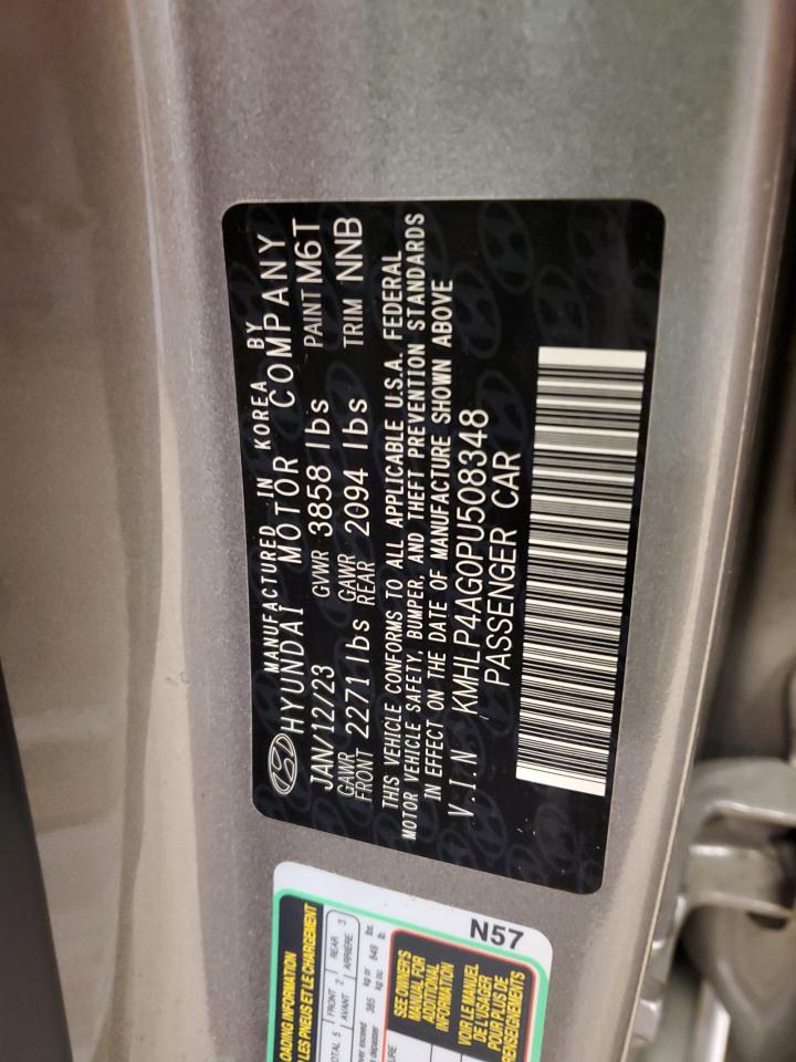 2023 HYUNDAI ELANTRA LIMITED VIN:KMHLP4AG0PU508348