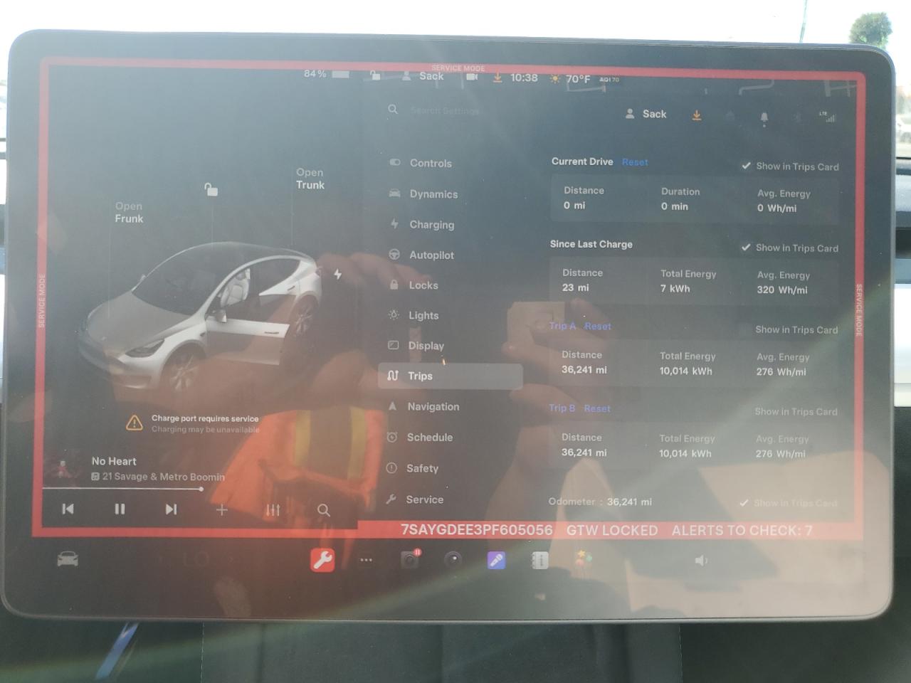 2023 TESLA MODEL Y  VIN:7SAYGDEE3PF605056
