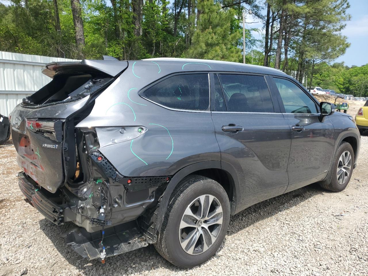 2023 TOYOTA HIGHLANDER HYBRID XLE VIN:5TDKBRCH8PS602208