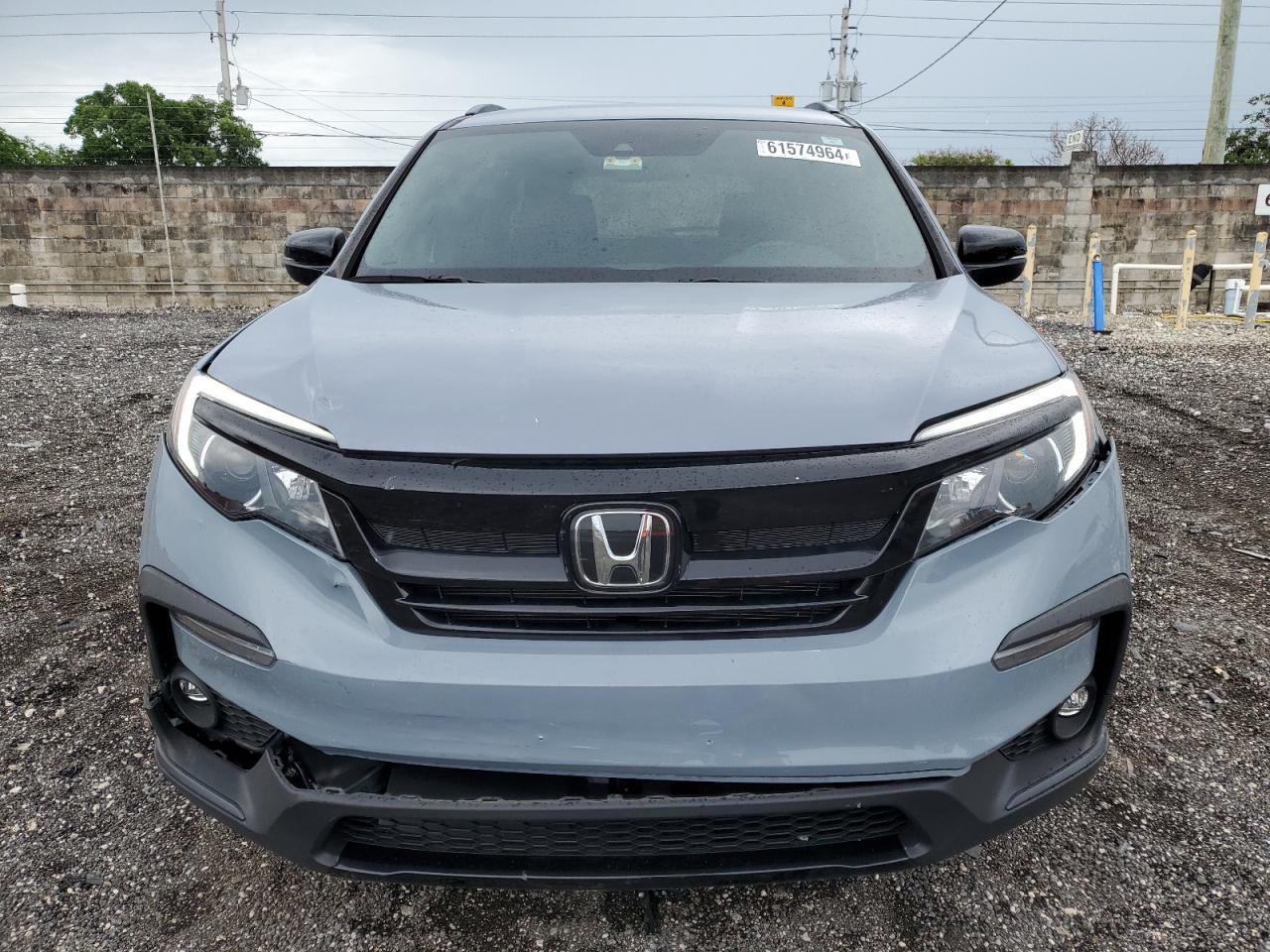 2022 HONDA PILOT SPORT VIN:5FNYF5H38NB038257