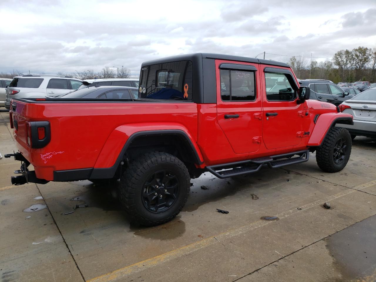2022 JEEP GLADIATOR SPORT VIN:1C6HJTAG7NL167580