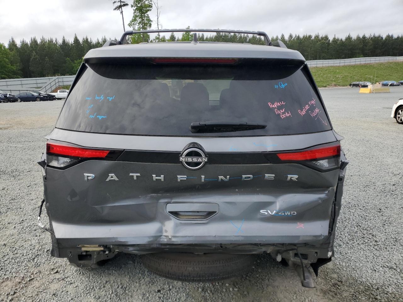 2022 NISSAN PATHFINDER SV VIN:5N1DR3BC6NC248447