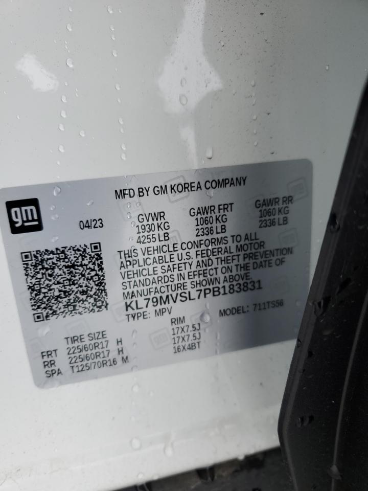 2023 CHEVROLET TRAILBLAZER ACTIV VIN:KL79MVSL7PB183831