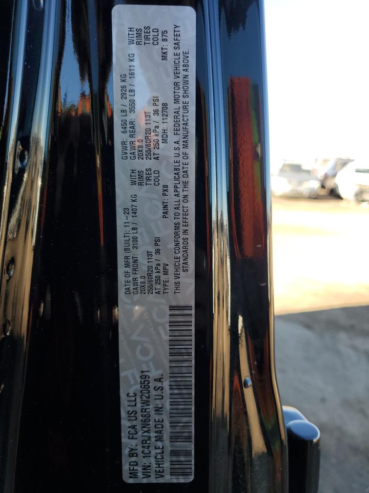 2024 JEEP WRANGLER 4XE VIN:1C4RJXN68RW206591