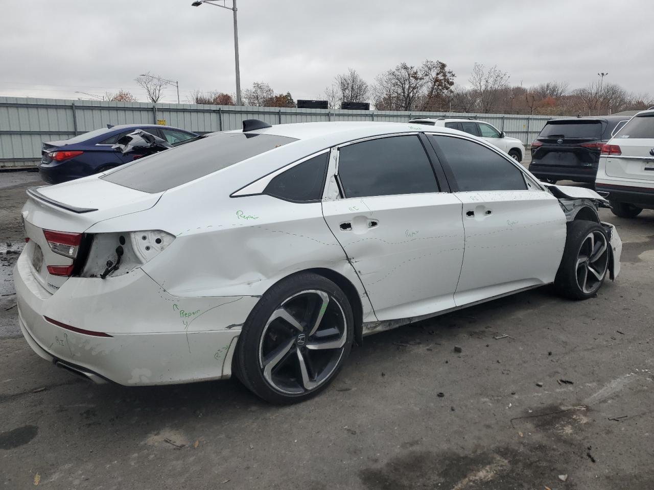 2022 HONDA ACCORD SPORT VIN:1HGCV1F38NA124347