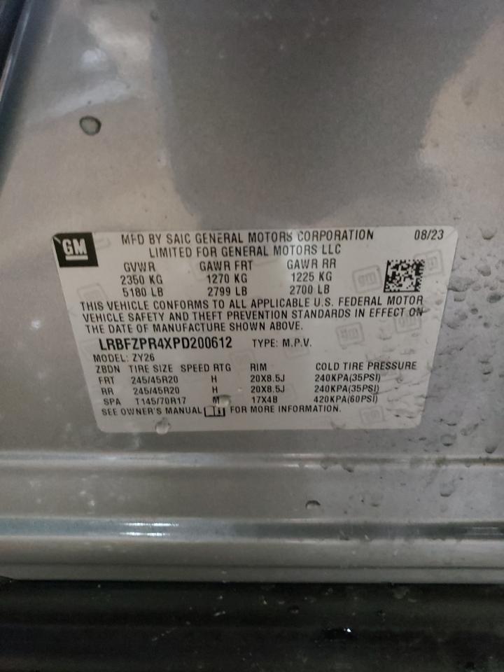 2023 BUICK ENVISION ESSENCE VIN:LRBFZPR4XPD200612