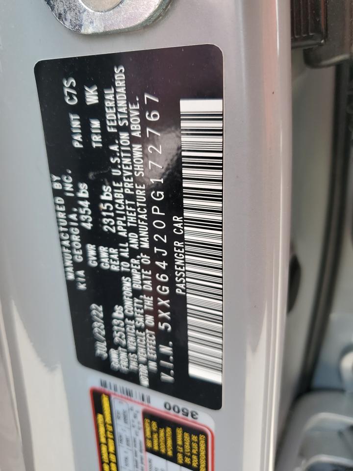2023 KIA K5 GT LINE VIN:5XXG64J20PG172767