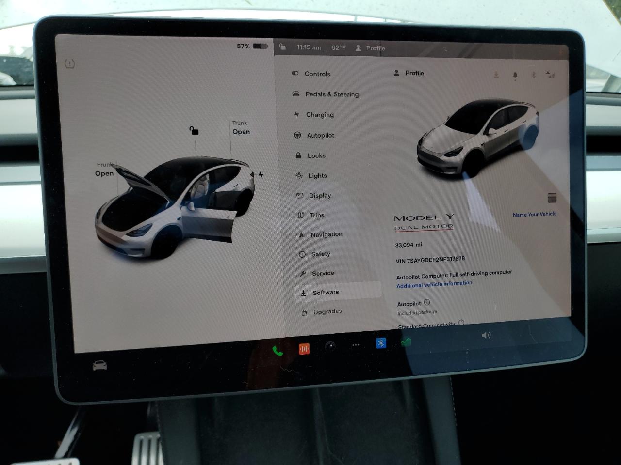2022 TESLA MODEL Y  VIN:7SAYGDEF2NF317678