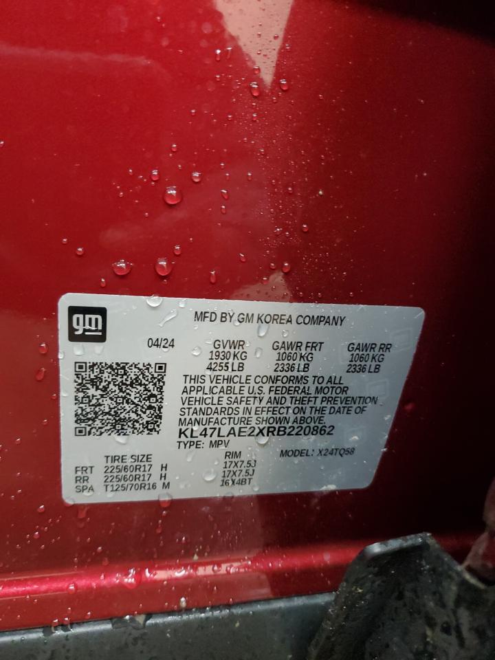 2024 BUICK ENVISTA PREFERRED VIN:KL47LAE2XRB220862