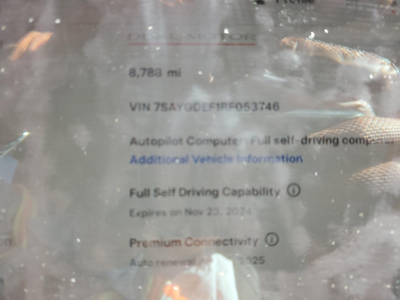 2024 TESLA MODEL Y  VIN:7SAYGDEF1RF053746