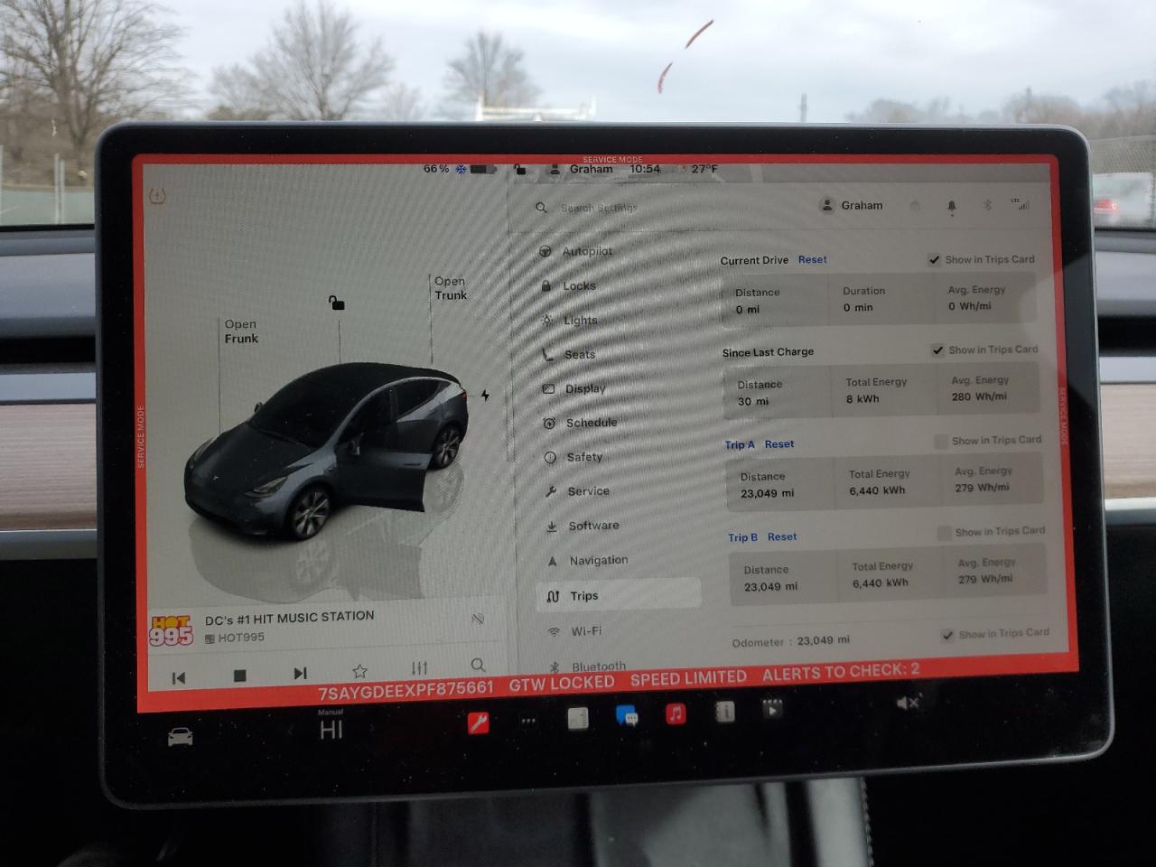 2023 TESLA MODEL Y  VIN:7SAYGDEEXPF875661
