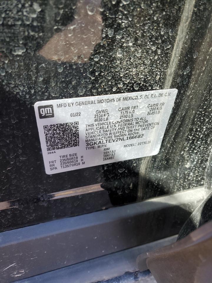 2022 GMC TERRAIN SLE VIN:3GKALTEV2NL166682