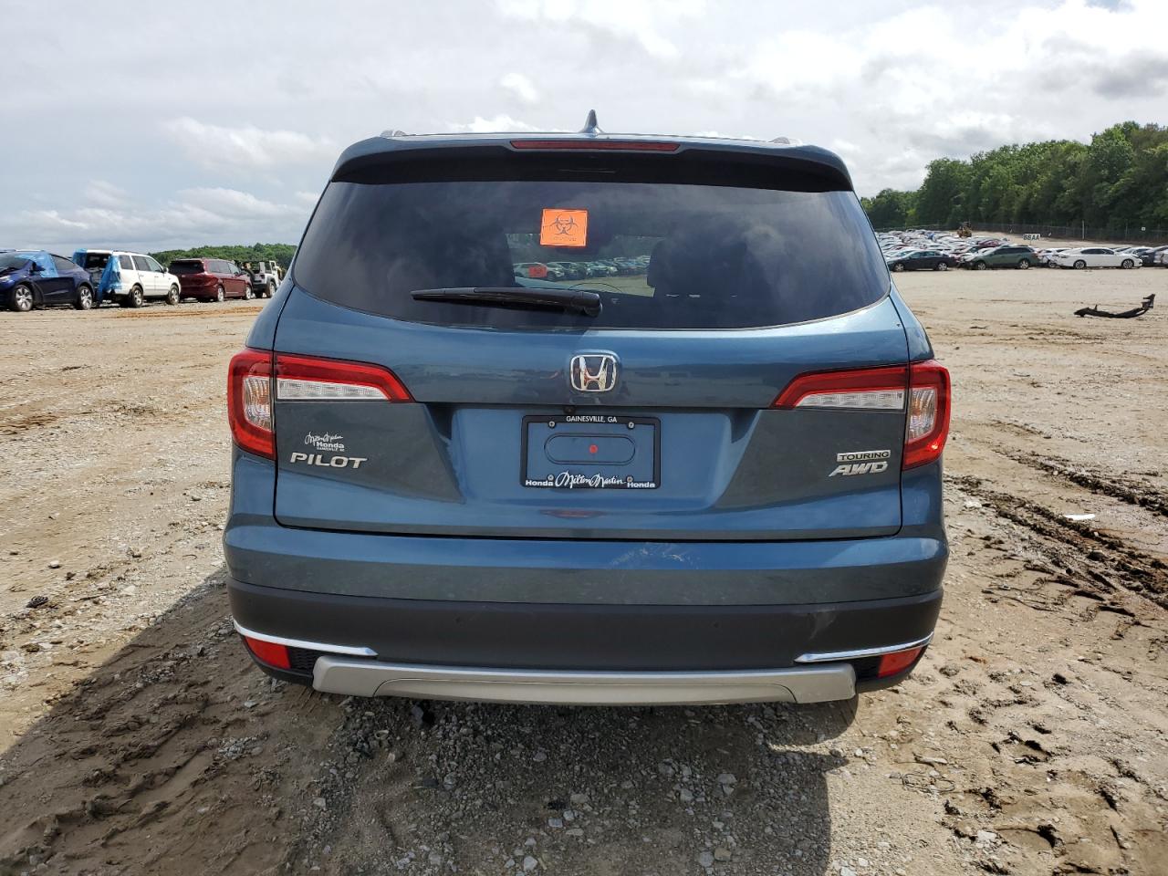 2022 HONDA PILOT TOURING VIN:5FNYF6H61NB011207