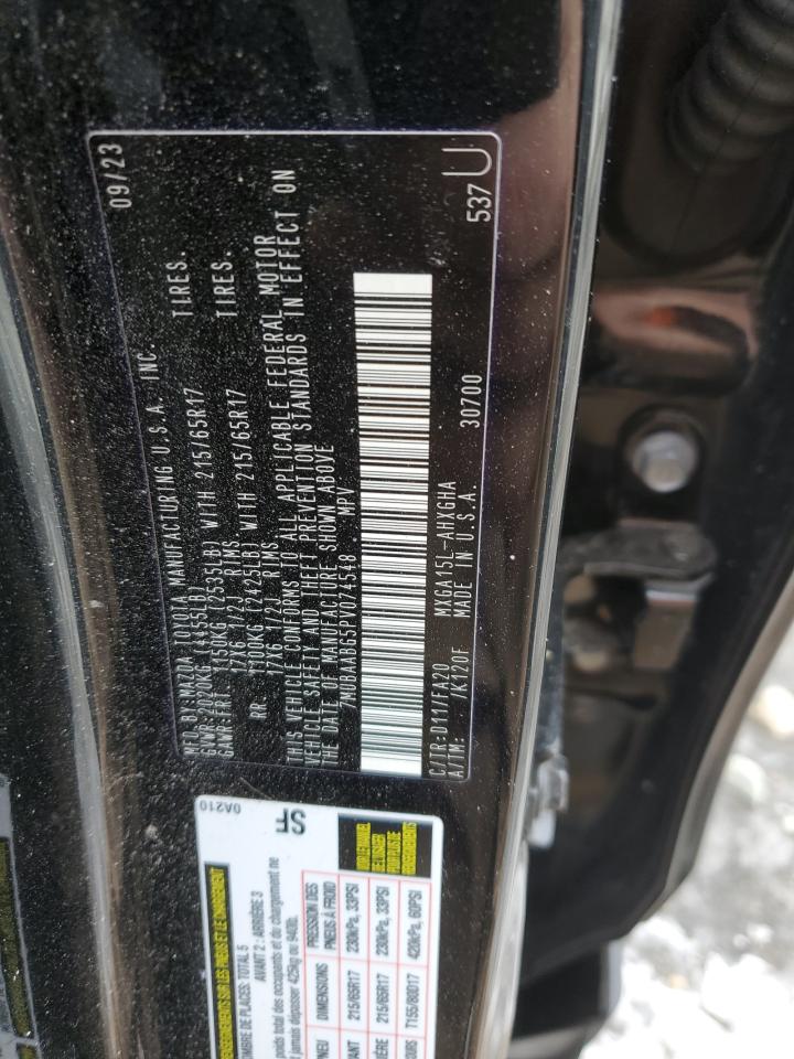 2023 TOYOTA COROLLA CROSS LE VIN:7MUBAABG5PV074548