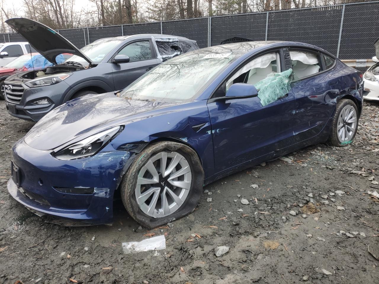 2022 TESLA MODEL 3  VIN:5YJ3E1EA2NF342659