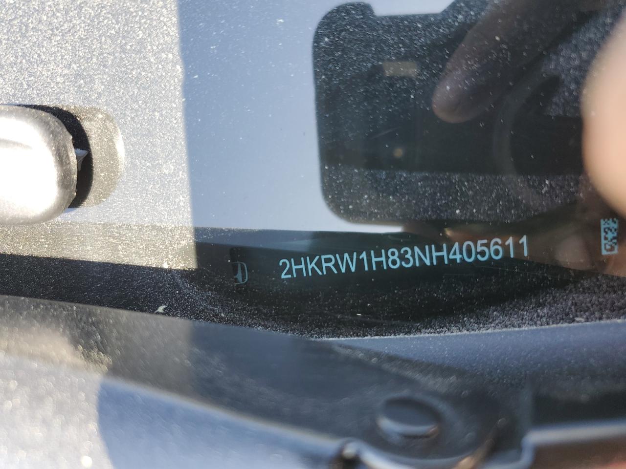2022 HONDA CR-V EXL VIN:2HKRW1H83NH405611