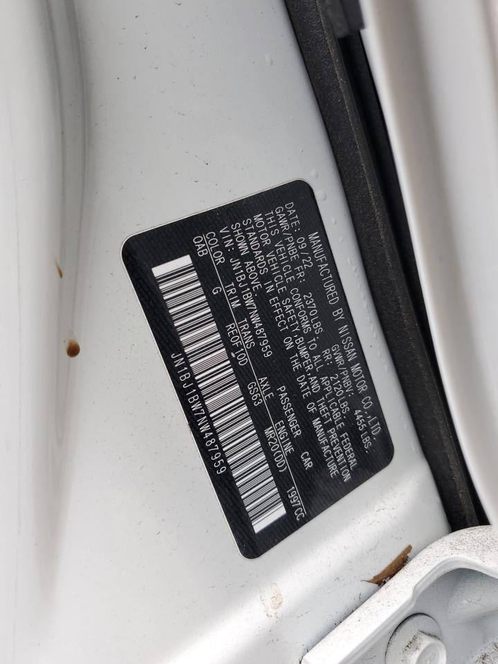 2022 NISSAN ROGUE SPORT SV VIN:JN1BJ1BW7NW487959