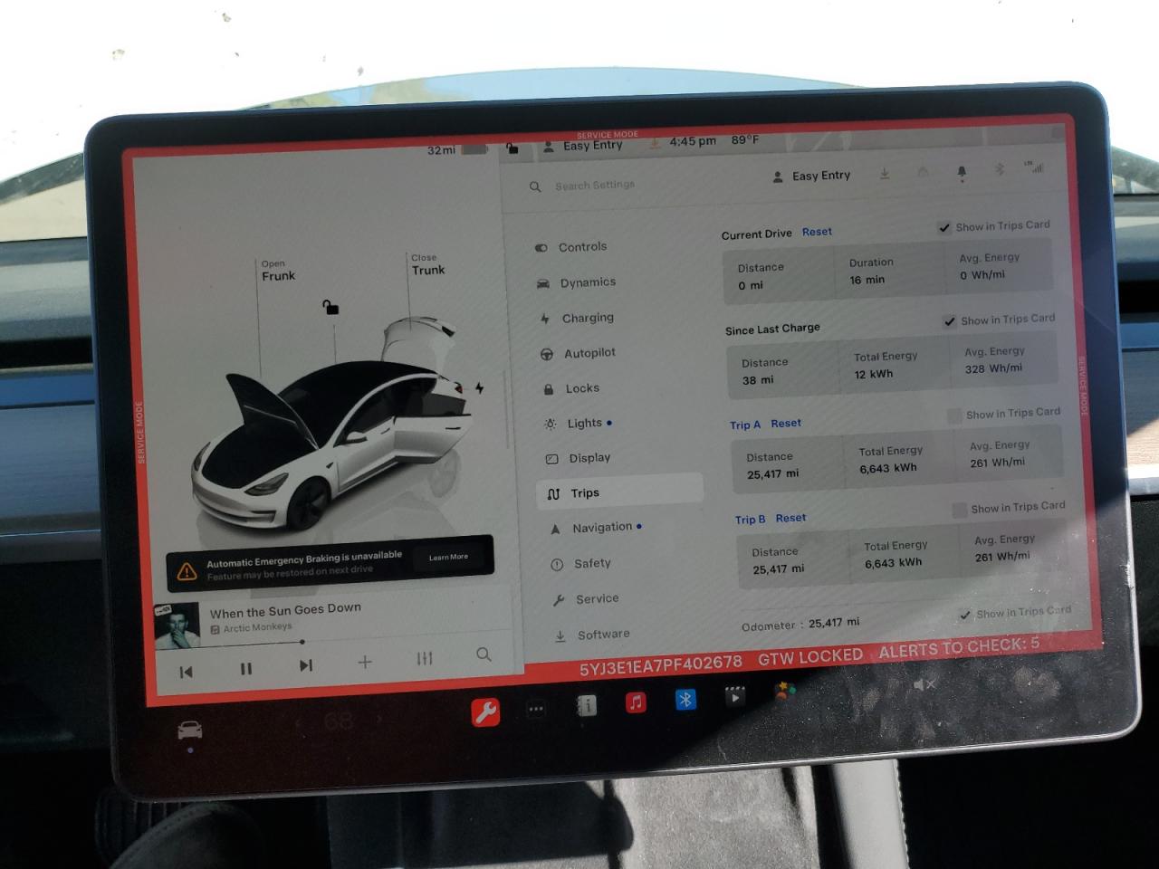 2023 TESLA MODEL 3  VIN:5YJ3E1EA7PF402678