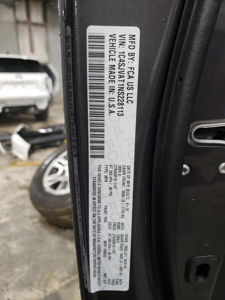 2022 JEEP WAGONEER SERIES I VIN:1C4SJVAT1NS228113