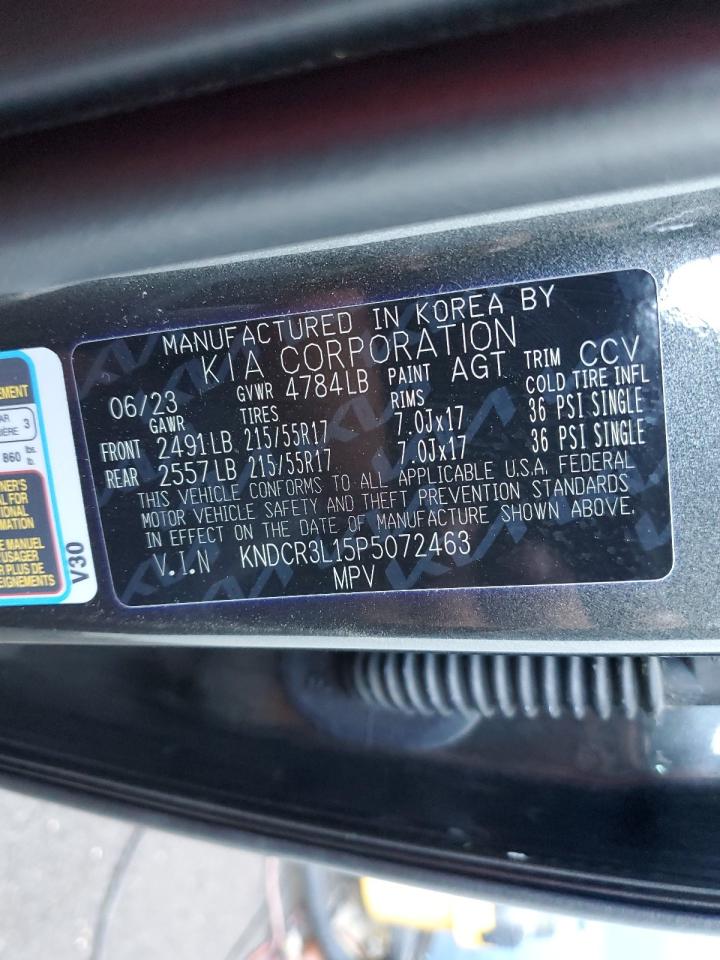 2023 KIA NIRO WIND VIN:KNDCR3L15P5072463