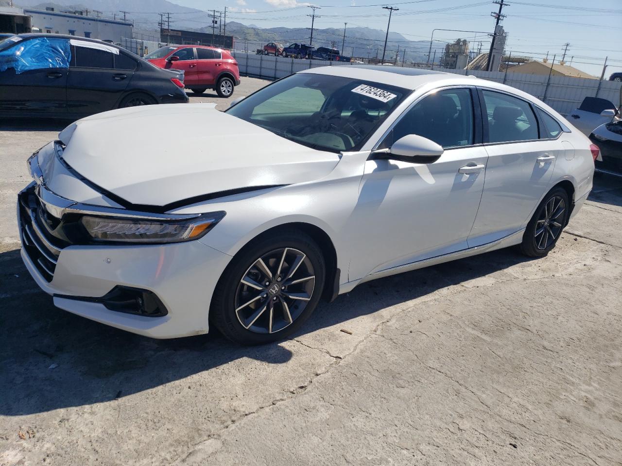 2022 HONDA ACCORD EXL VIN:1HGCV1F52NA011494