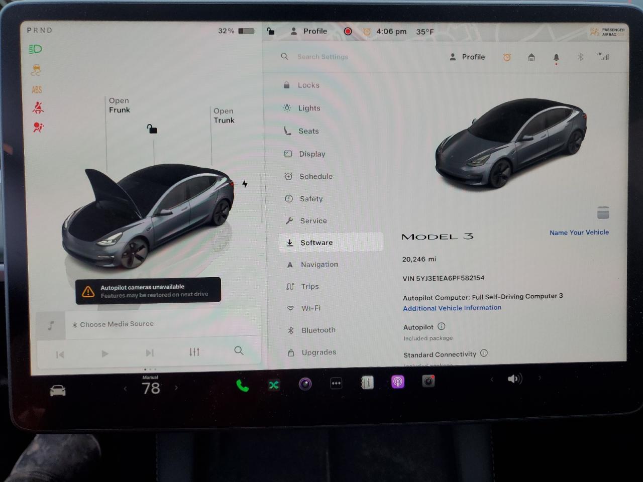 2023 TESLA MODEL 3  VIN:5YJ3E1EA6PF582154