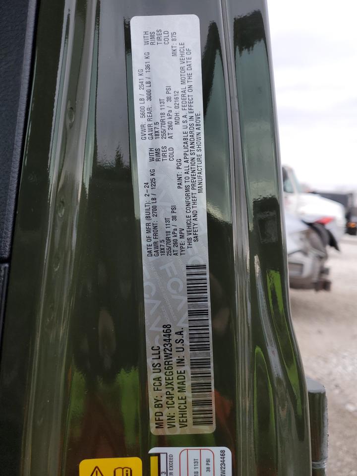 2024 JEEP WRANGLER SAHARA VIN:1C4PJXEG6RW234468
