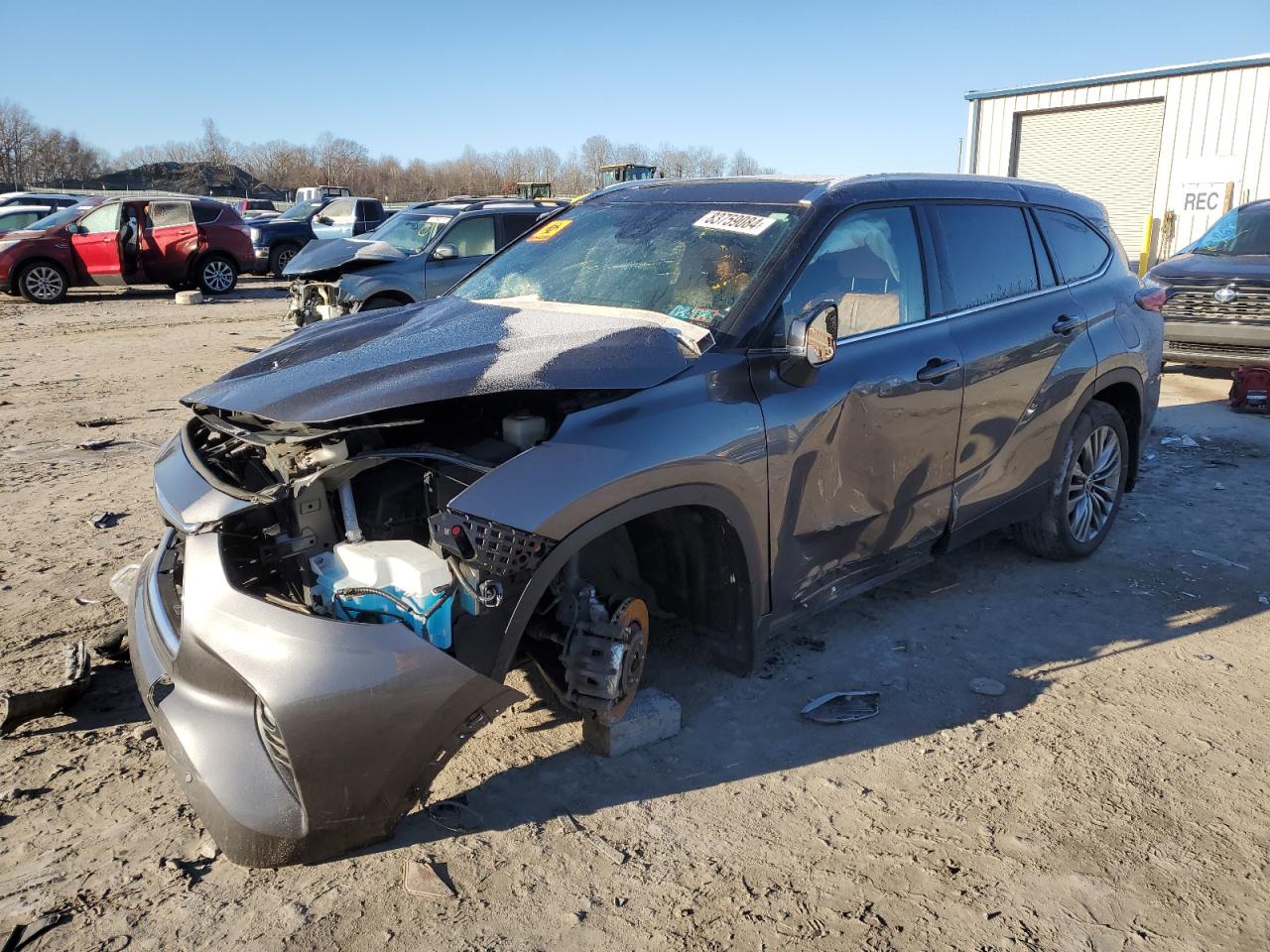 2022 TOYOTA HIGHLANDER PLATINUM VIN:5TDFZRBH0NS161461