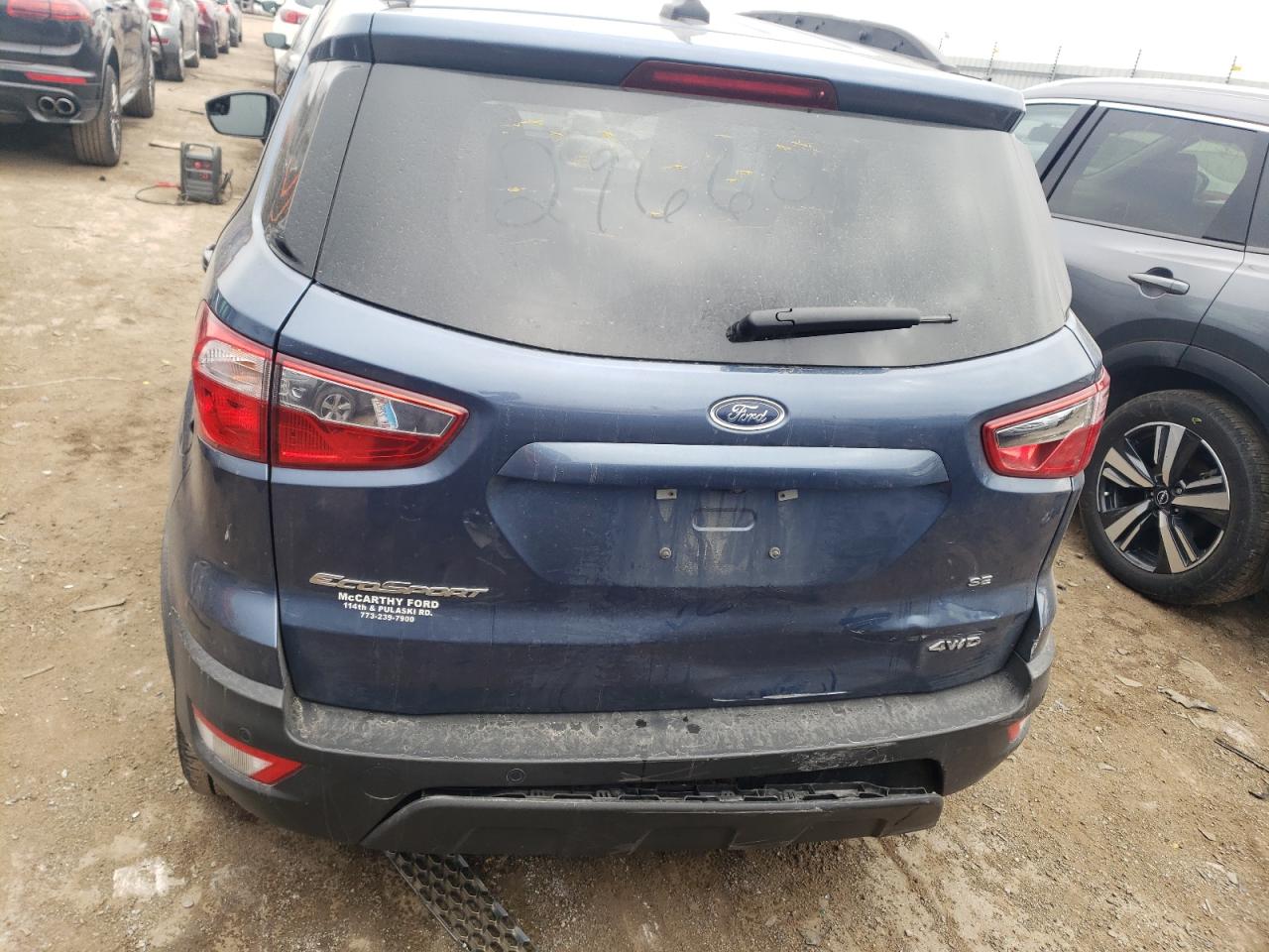 2022 FORD ECOSPORT SE VIN:MAJ6S3GL7NC474237