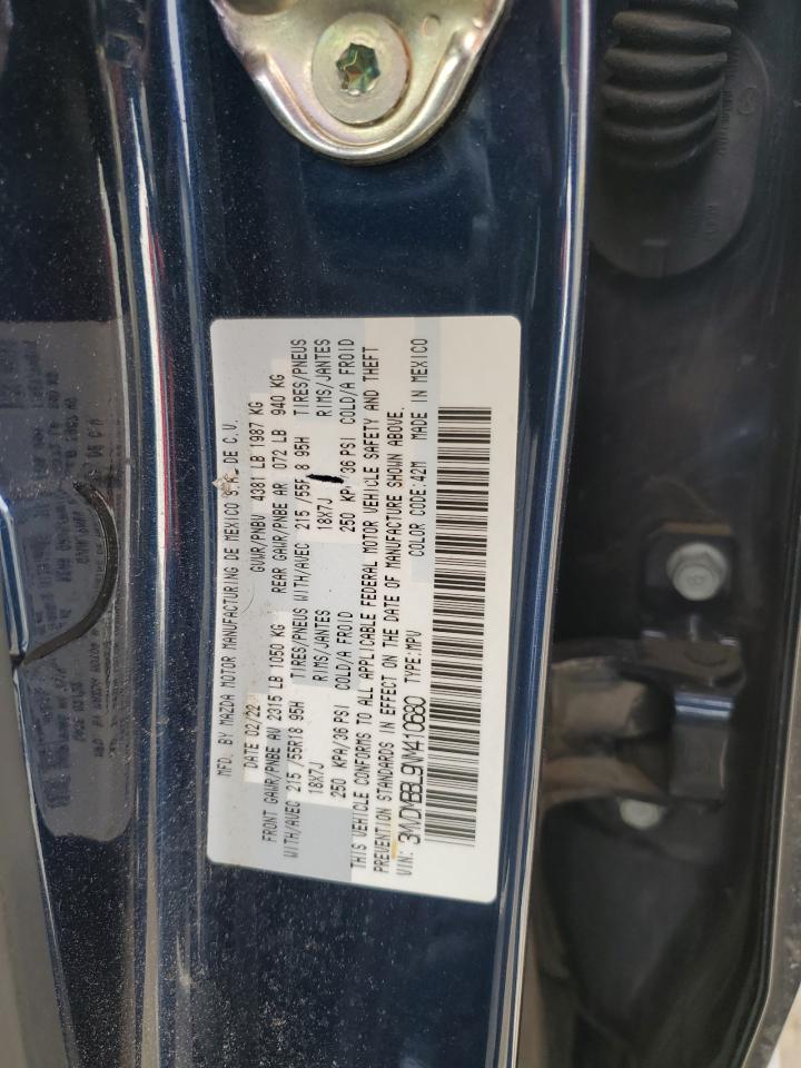 2022 MAZDA CX-30 SELECT VIN:3MVDMBBL9NM410680