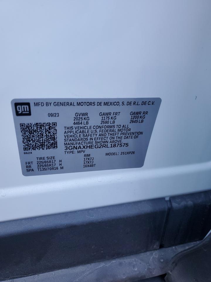 2024 CHEVROLET EQUINOX LS VIN:3GNAXHEG2RL187575