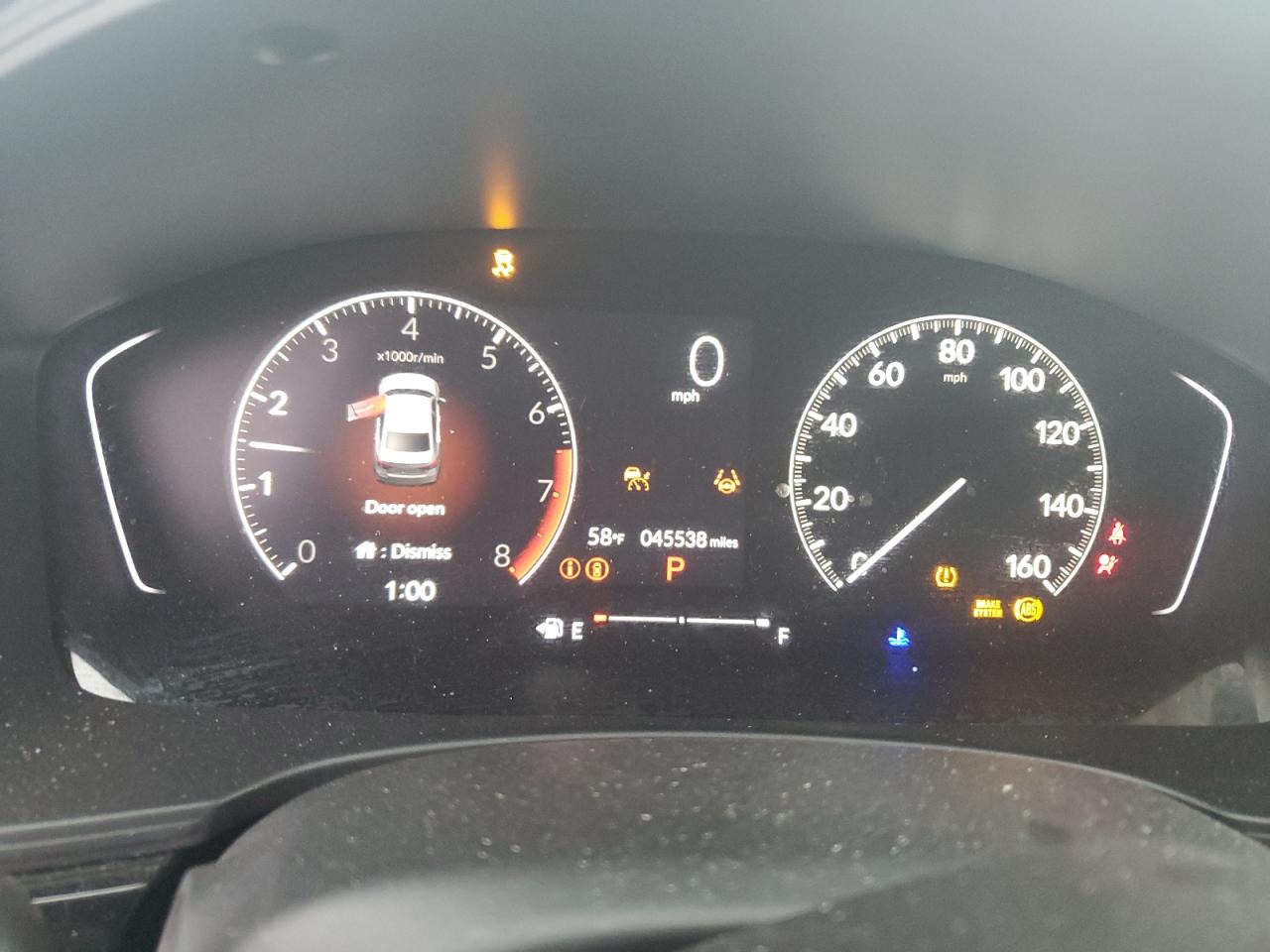 2023 HONDA CIVIC EX VIN:2HGFE1F72PH303309