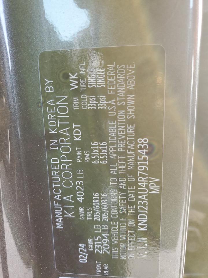 2024 KIA SOUL LX VIN:KNDJ23AU4R7915438