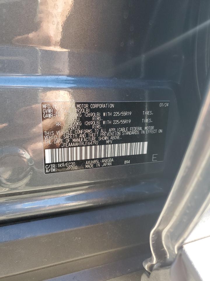 2024 TOYOTA VENZA LE VIN:JTEAAAAH1RJ164792