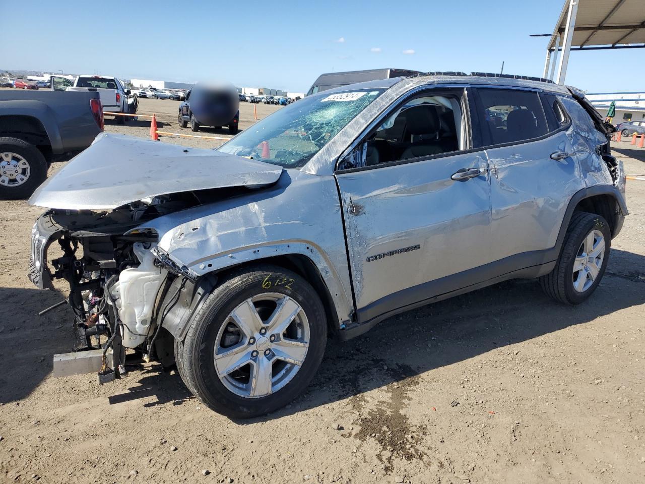 2022 JEEP COMPASS LATITUDE VIN:3C4NJCBB2NT137809