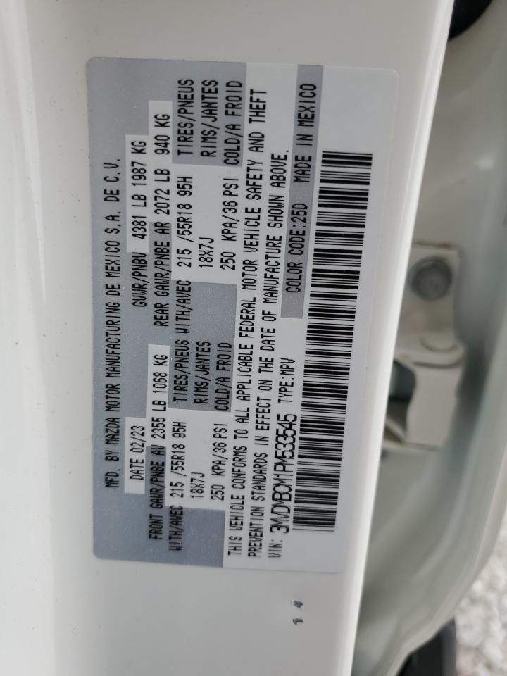 2023 MAZDA CX-30 PREFERRED VIN:3MVDMBCM1PM533545