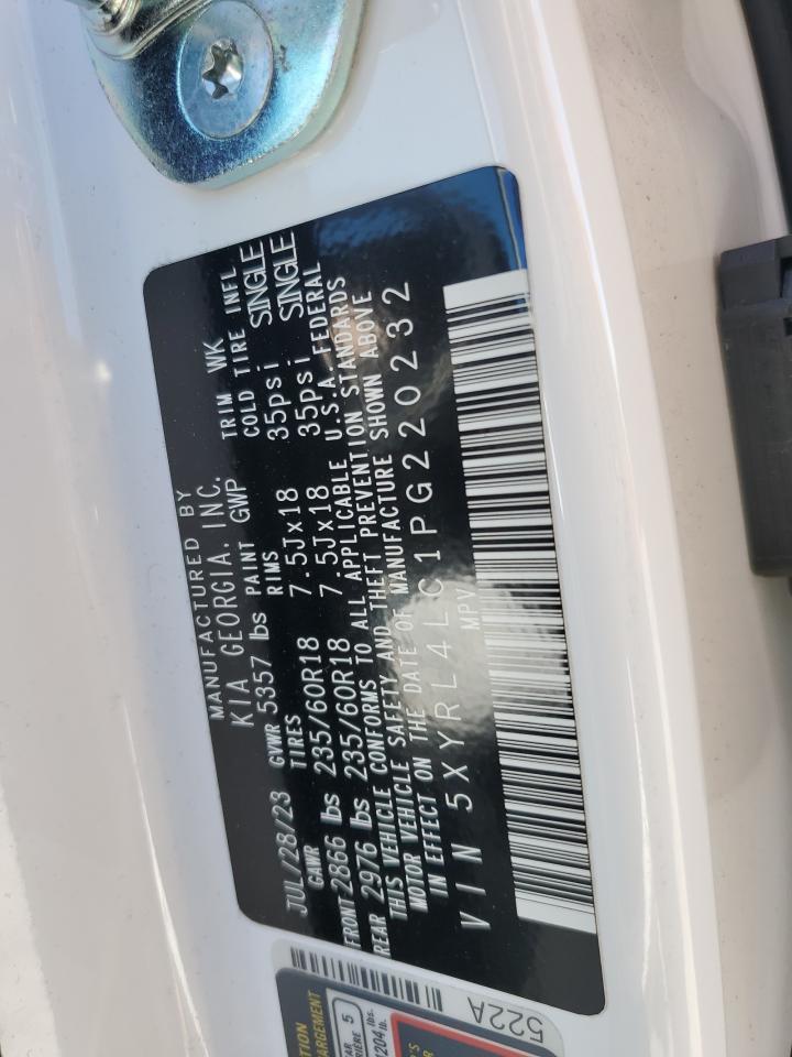 2023 KIA SORENTO S VIN:5XYRL4LC1PG220232