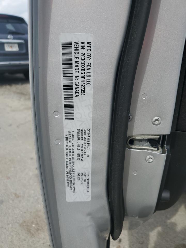 2023 DODGE CHARGER SXT VIN:2C3CDXBG0PH627358