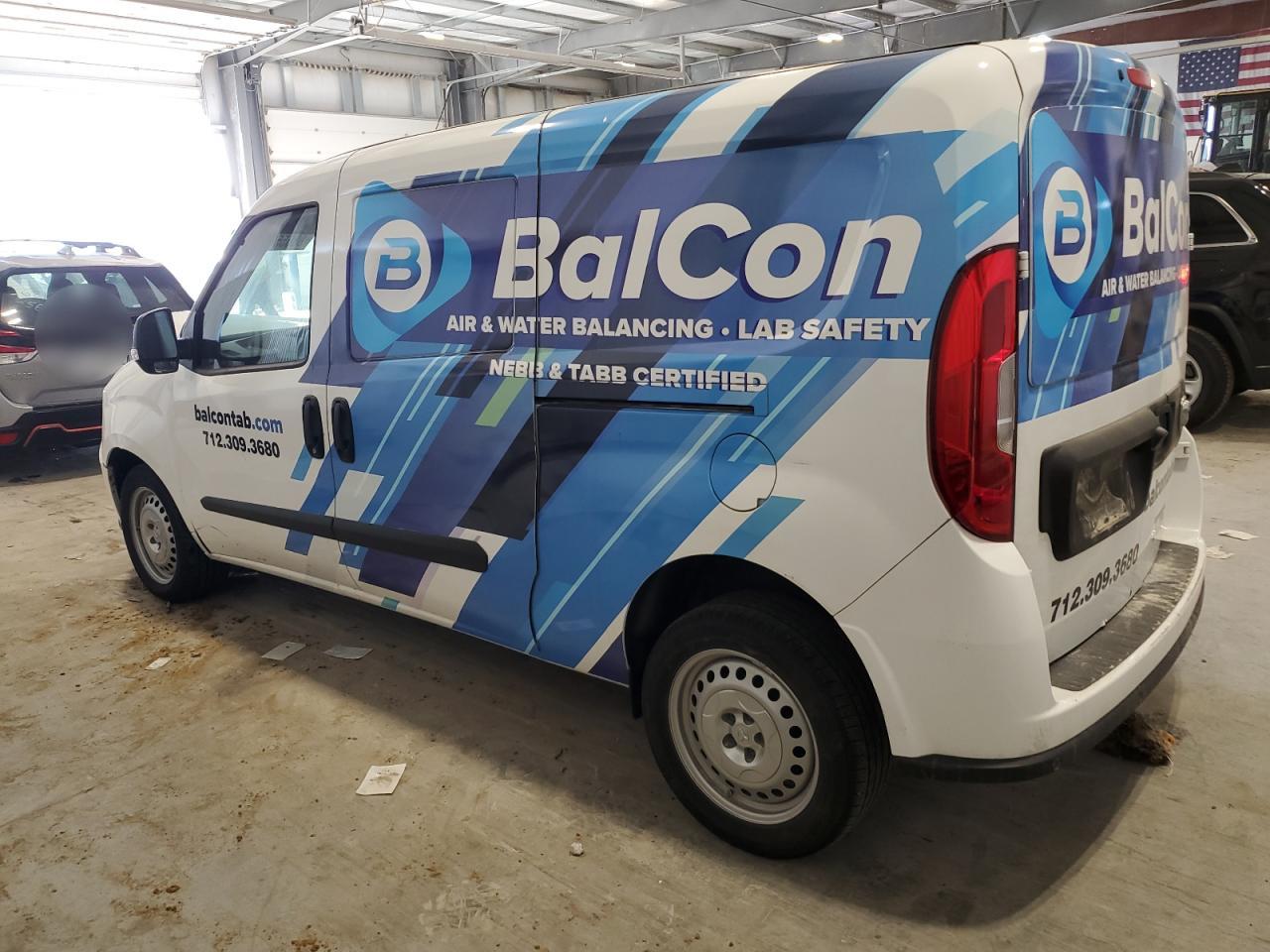 2022 RAM PROMASTER CITY TRADESMAN VIN:ZFBHRFAB9N6X04880