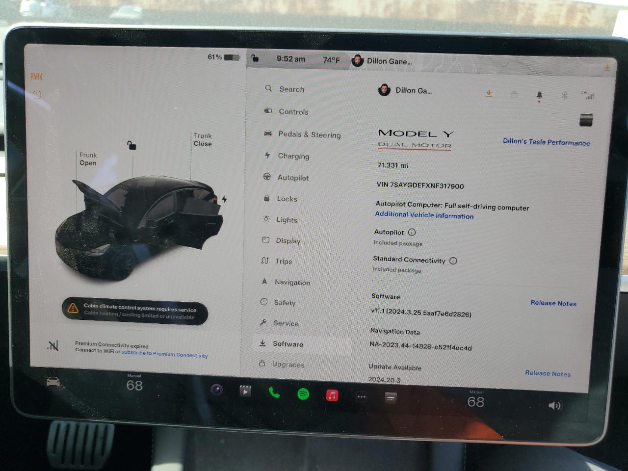 2022 TESLA MODEL Y  VIN:7SAYGDEFXNF317900