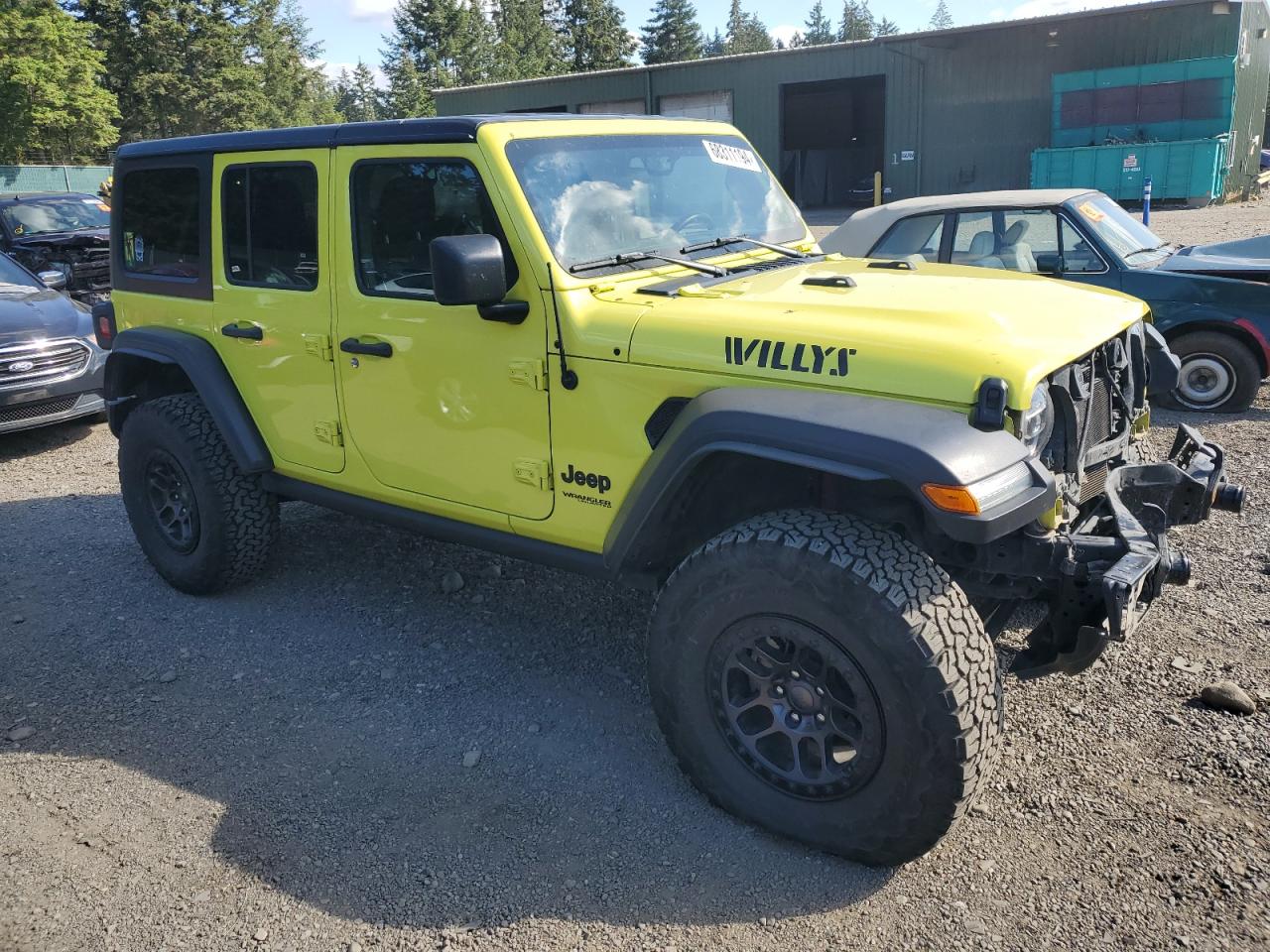 2022 JEEP WRANGLER UNLIMITED SPORT VIN:1C4HJXDG9NW158020