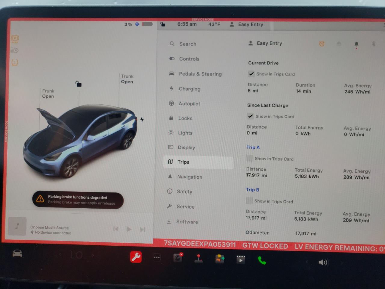 2023 TESLA MODEL Y  VIN:7SAYGDEEXPA053911